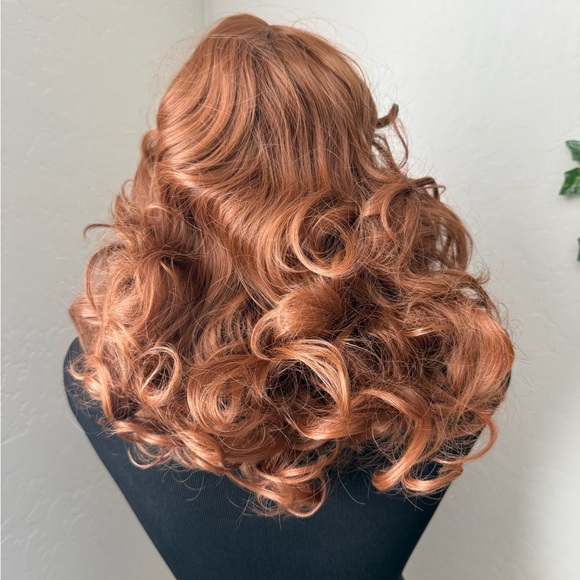 Curly Auburn Wig - Picture 2 of 4
